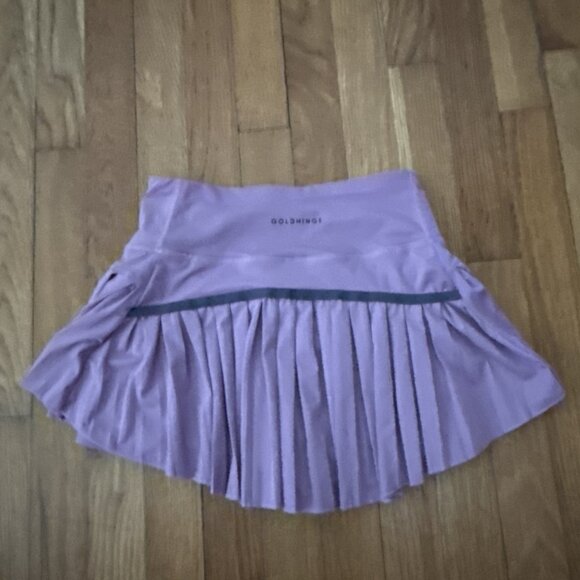 Gold Hinge Women's Skort Soft Pink Pleated Tennis Pickleball Size S - Picture 4 of 5
